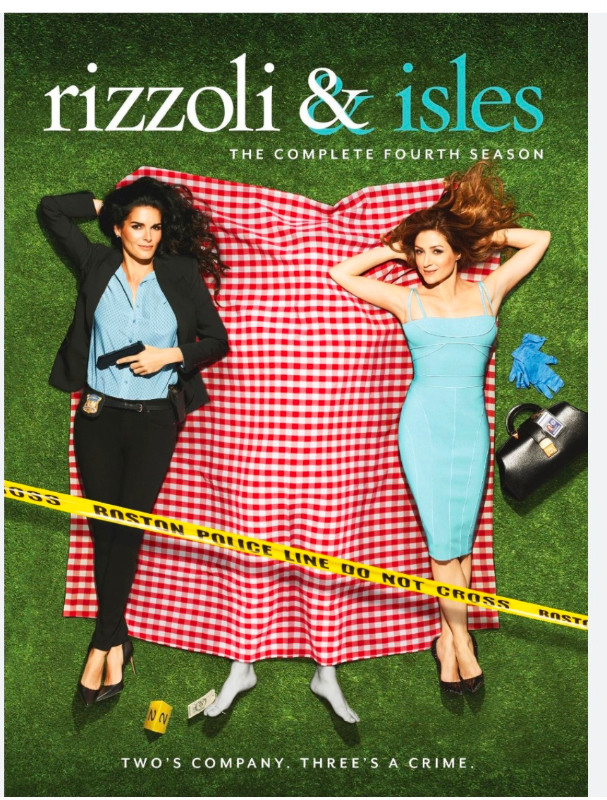 RIZZOLI & ISLES-COMPLETE FOURTH SEASON ON DVD $15 dans CD, DVD et Blu-ray  à Timmins