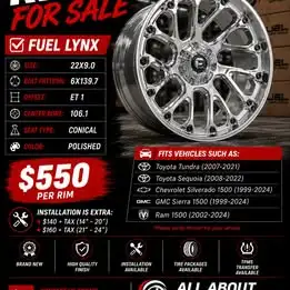 HUGE INVENTORY OF NEW & USED RIMS IN STOCK https://www.allabouttire.ca/ Looking to upgrade the look...