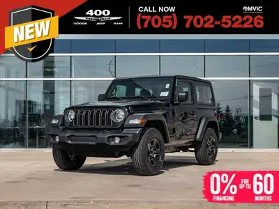 Welcome to 400 Chrysler Dodge Jeep Ram. The 2026 Jeep Wrangler is a brand new, iconic 4x4 SUV built...