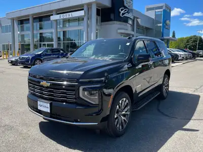 Step into the future with the 2026 Chevrolet Tahoe High Country 4WD in a sophisticated black finish,...