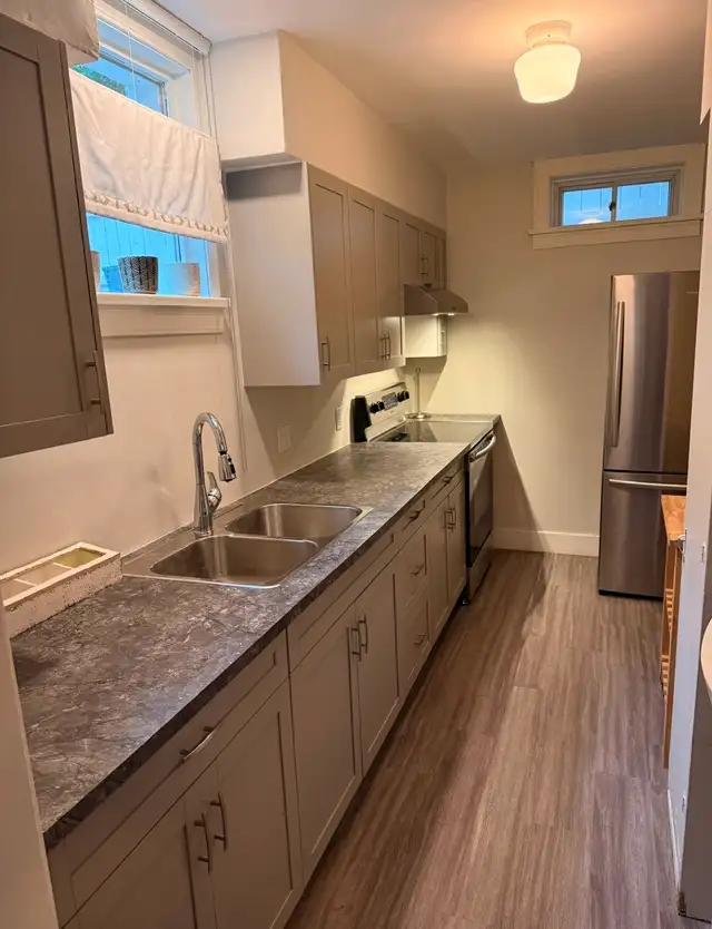 Southside furnished one bedroom basement suite.