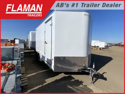 2026 ROYAL 7.5'X16' ENCLOSED CARGO TRAILER Color: White Width: 7.5' Length: 14' Straight Wall + 2' V...