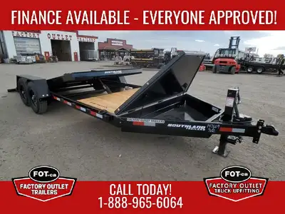 NEW 20ft Gravity Tilt from Southland Trailers - 16ft Tilt Deck and 4ft Stationary - Tongue Mounted T...