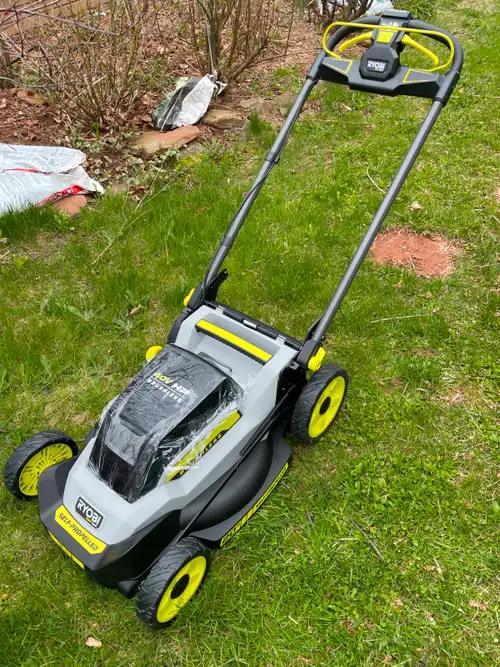 mower brand new warranty replacement. Battery used for one season approximately 7 or 8 times.
