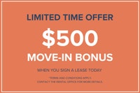 $500 Move-in Bonus 1 Month Free Rent Free Parking - 1 Year Free Early Move-in Visit our Website: htt... (image 1)