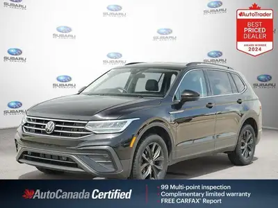 New Price! Odometer is 13972 kilometers below market average! Deep Black Pearl 2024 Volkswagen Tigua...