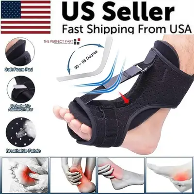 Plantar Fasciitis Night Splint Adjustable Foot Drop Ankle Brace Support Toe Pain 【PLANTAR FASCIITIS...