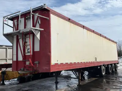 2007 Deloupe 53' Walking / Live Floor Trailer / Quad axle Air Ride Suspension Lift 1st- Axles Steeri...