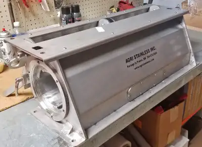 We offer stainless steel air seeder parts (meter boxes, pipes, manifolds, heads and risers, undercar...