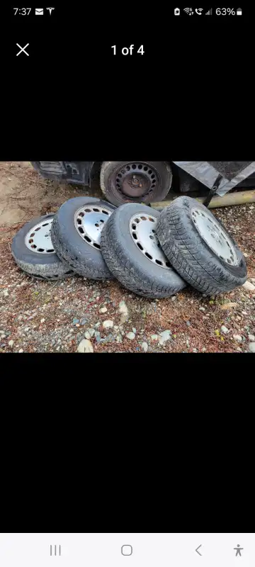 Set of 4 Mercedes Benz 300E wheels. 195/65/15 all season tires. They still have lots of life left. W...