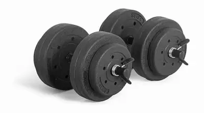 Set Haltères Ciment 40 lb / Cement Dumbbell Set, View more