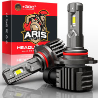 ARISMOTOR 9005/HB3 LED Headlight Bulb w/Canbus, 120W 20000LM 65