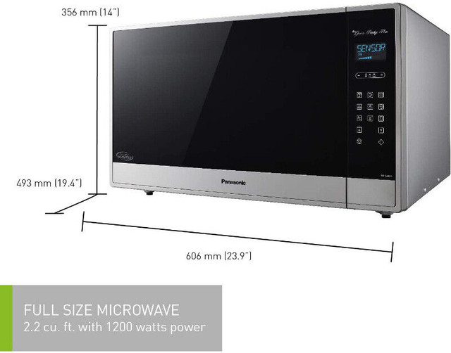 Panasonic NNSE995S Full Size 2.2 cft. 1200W Genius Prestige Plus in Microwaves & Cookers in Mississauga / Peel Region