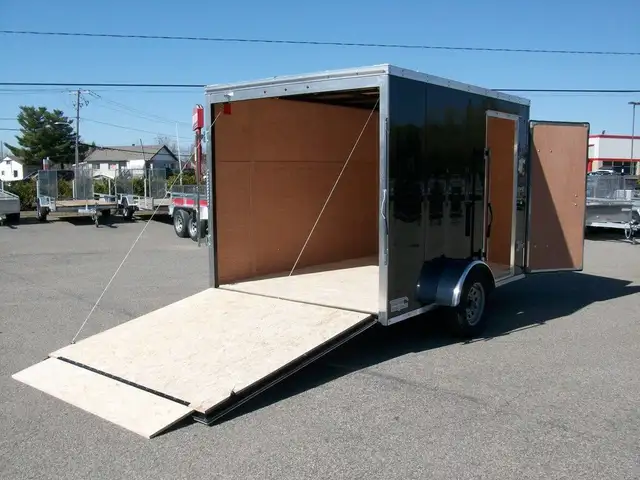 2025 Weberlane VTT 7' X 10' V-NOSE 1 ESSIEUX 78in.HT. RAMPE VTT  in Cargo & Utility Trailers in Laval / North Shore - Image 12