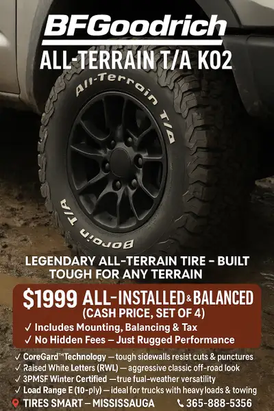 BFGoodrich All-Terrain T/A KO2 LT35x12.50R18 123R E Legendary All-Terrain Tire Built Tough for Any T...