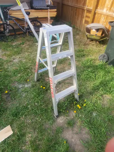 4' Aluminum Trestle Ladder, View more