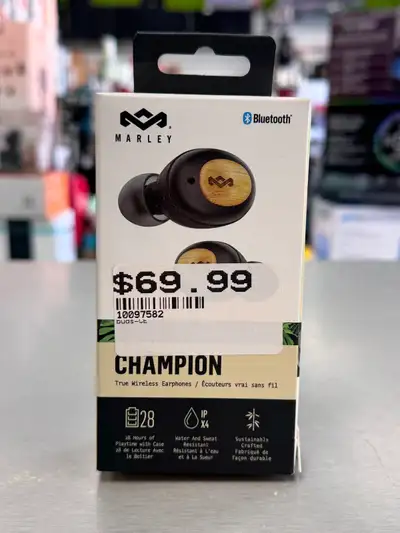Marley Champion True Wireless Earbuds - BRAND NEW, View more