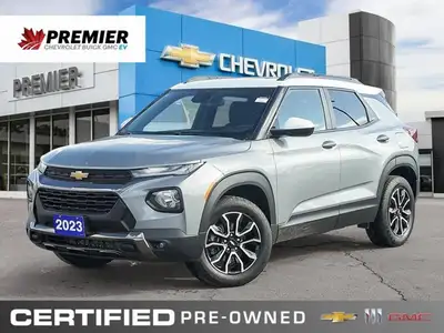 Step into adventure with the 2023 Chevrolet Trailblazer ACTIV, presented in a striking Sterling Grey...