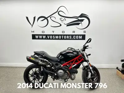Vos Motors -No Payments for 1 Year Introducing the iconic 2014 Ducati Monster 796, a true embodiment...