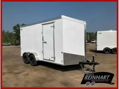 2026 Car Mate Trailers 7x14 Plus Sloped V-Nose Avalanche Cargo Trailer 7000LB GVWR, 2 3500LB Torflex...