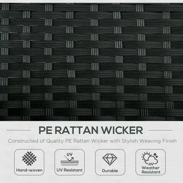 *BNIB!* Outsunny Wicker Double Chaise Lounger Chair Outdoor Recl in Chairs & Recliners in Oakville / Halton Region - Image 5