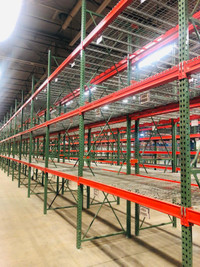 Lowest Price USED Pallet Racking 15' H x 48" Frames and 8' Beams