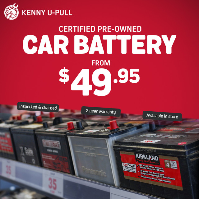 Car Batteries with 2 Years Warranty Starting at only $49.95! in Other Parts & Accessories in Moncton - Image 2