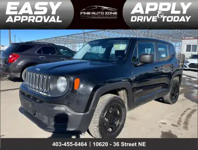 2015 Jeep Renegade Sport 4WD – Low Mileage & Clean Carfax! Alloy Wheels - 4WD Capability - Automatic...