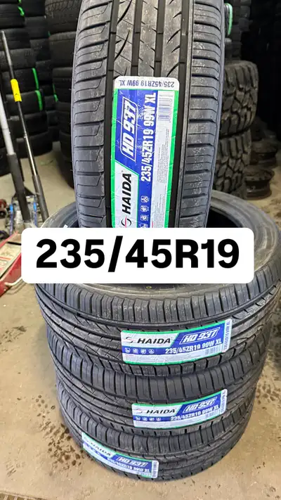 SIZE:235/45R19 NEW ALL SEASON TIRES BRAND:HAIDA INSTALLATOIN AND BALANCE IS AVAILABLE OUR ADDRESS:25...