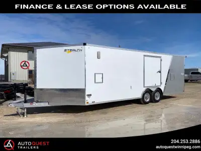 WE DELIVER - This trailer is located in Winnipeg, MB. Brand new factory direct 2026 Stealth Cobra 8....