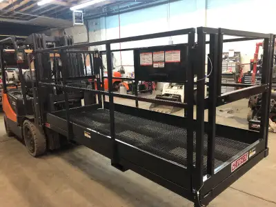 USA built - Haugen work platforms - OH&S, OSHA and ANSI compliant. Latest design features inward swi...