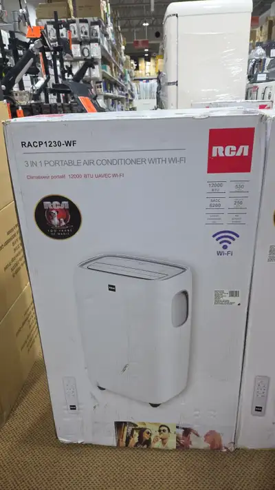 RCA RACP1230-WF 3IN 1 PORTABLE AIR CONDITIONER WITH WIFi, View more