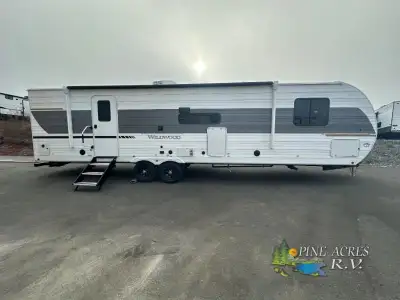 Forest River Wildwood travel trailer 29BDB highlights: Rear Bunkhouse Suite Panoramic Windows Outsid...
