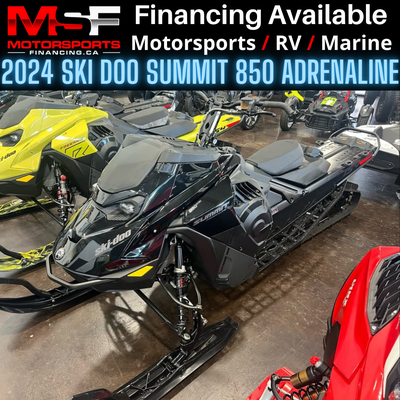Welcome to Motorsports Financing - Kelowna! 2024 Skidoo Summit 850 Adrenaline Edge 154