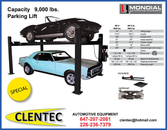 2 POST LIFT / 2 POST HOIST 10,000lb. - $3,900 - CLENTEC in Other in St. Catharines - Image 4