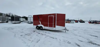 Beckner Elite All Aluminum Cargo Trailer. This enclosed trailer features 5220 lbs Payload Capacity 7...