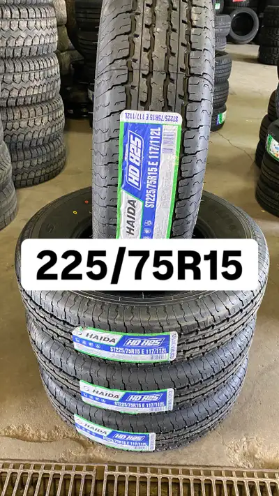 SIZE:ST225/75R15 BRAND;HAIDA INSTALLATION AND BALANCE IS AVAILABLE ADDRESS:2520 CENTRE AVE NE CALGAR...