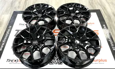 Replica TA06 Gloss Black Wheels Fits Toyota Highlander, Toyota Venza, Toyota RAV4 -Wheel Size: 20x8....