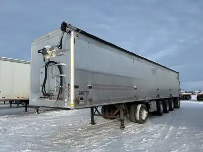 2012 Trout River Aluminum Shuttle Floor Belt Trailer 48 ft long / Live Bottom / Walking floor / Grai...