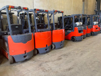 FORKLIFT PROPANE+ELECTRIC 2000:to 8000 lbs AIR and CUSHION TIRE
