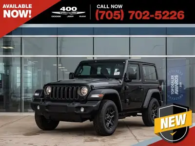 Welcome to 400 Chrysler Dodge Jeep Ram. The 2026 Jeep Wrangler is a brand new, iconic 4x4 SUV built...