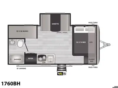 2022 Keystone RV Springdale 1760BHNo matter how you define family, Keystone Springdale's affordable...