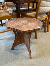 Gorgeous stool! There are two available at $195. Ornate detailin
