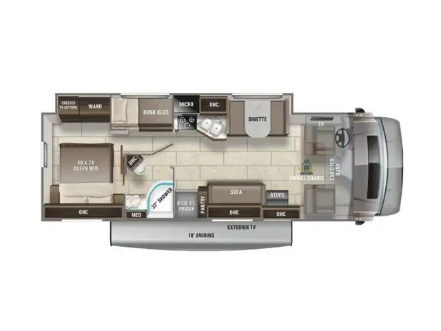 2023 Entegra Coach Odyssey 31F Bund Bed NEUF VR/RV Classe C 2023 in RVs & Motorhomes in Laval / North Shore - Image 4
