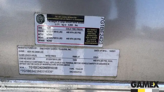 2022 DISCOVERY CARGO REMORQUE FERMEE DEUX ESSIEUX in Heavy Trucks in Longueuil / South Shore - Image 12