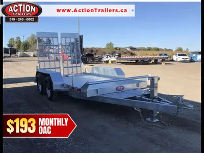 Canadian Craftsman 6' x 12' Galvanized Scissor Lift Trailer 10K GVWR The Mennonite-made Action Serie...