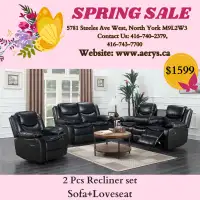 Furniture Spring Sale on Recliner Sets!! Buy Now!!