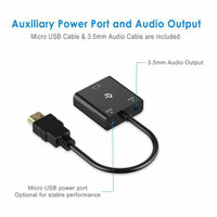 Adapter HDMI to VGA with 3.5mm Audio  jack Port
