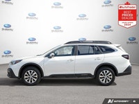 New Price! Odometer is 7518 kilometers below market average! White 2022 Subaru Outback Touring AWD L... (image 1)