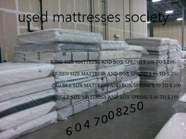 MAGNIFIC SALE KING QUEEN DOUBLE AND SINGLE SIZE USED MATTRESSES in Beds & Mattresses in Delta/Surrey/Langley - Image 4